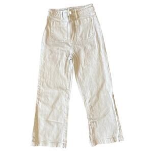 Rolla's High Rise Wide Leg Cream Denim Jeans Size 25